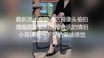 最新流出安防酒店摄像头偷拍情趣圆床偷拍非常会玩的情侣小哥体验一下穿奶罩啥感觉