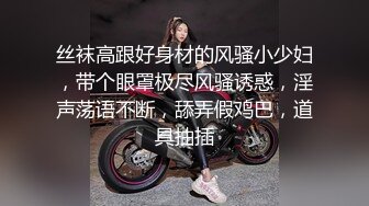 丝袜高跟好身材的风骚小少妇，带个眼罩极尽风骚诱惑，淫声荡语不断，舔弄假鸡巴，道具抽插